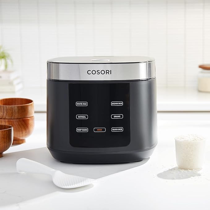Cosori Rice Cooker 10 Cup, Fuzzy Logic, Ceramic Coating Inside Pot,18-in-1 - Image 3