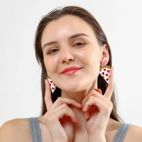 Boucles d'oreilles pizza pendantes pour un look décontracté