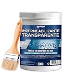 PLANTAWA Impermeabilizzante trasparente 300g | Formato Gel | Sigillo idrorepellente terrazzi, legno, piastrelle doccia e muri | Guaina liquida impermeabilizzante | Vernice impermeabile trasparente