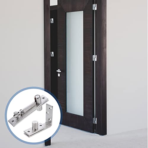 Charnières de porte 8 pcs en inox avec roulement à billes et ressort automatique