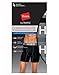 Hanes Ultimate Men's Comfort Flex Fit Boxer Briefs, Ultra Soft Cotton Modal Blend, Black/Grey/Blue-4 Pack, Small