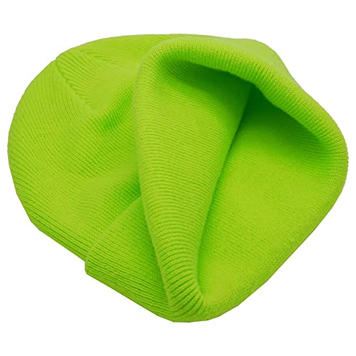 Image of 55cube Unisex Winter Beanie Hats Warm Thick Knit Cuffed Skullcaps