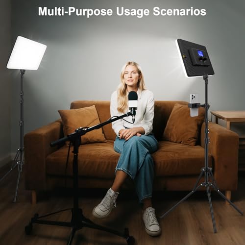 Foco LED de video bicolor de 20 W con temperatura regulable de 2500 a 8500 K 5