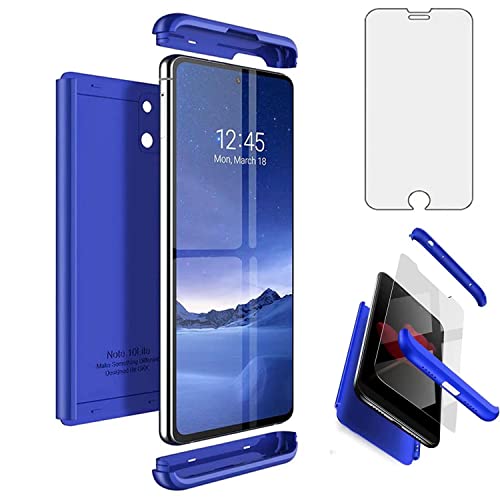 PartyUnix Funda para iPhone 6 [con 1& Protector Pantalla][3 in 1 PC Hard Bumper] 3 en 1 Funda Protectora Carcasas para iPhone 6,Azul