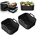 Price comparison product image Silicone Liners for Ninja AF500UK, Premium 2mm AF500uk Silicone Liners, Silicone Liners for 10.4l Foodi Flexdrawer AF500UK, Ninja Air Fryer Dual Accessories, af500uk Liners Accessories (2PCS, Black)