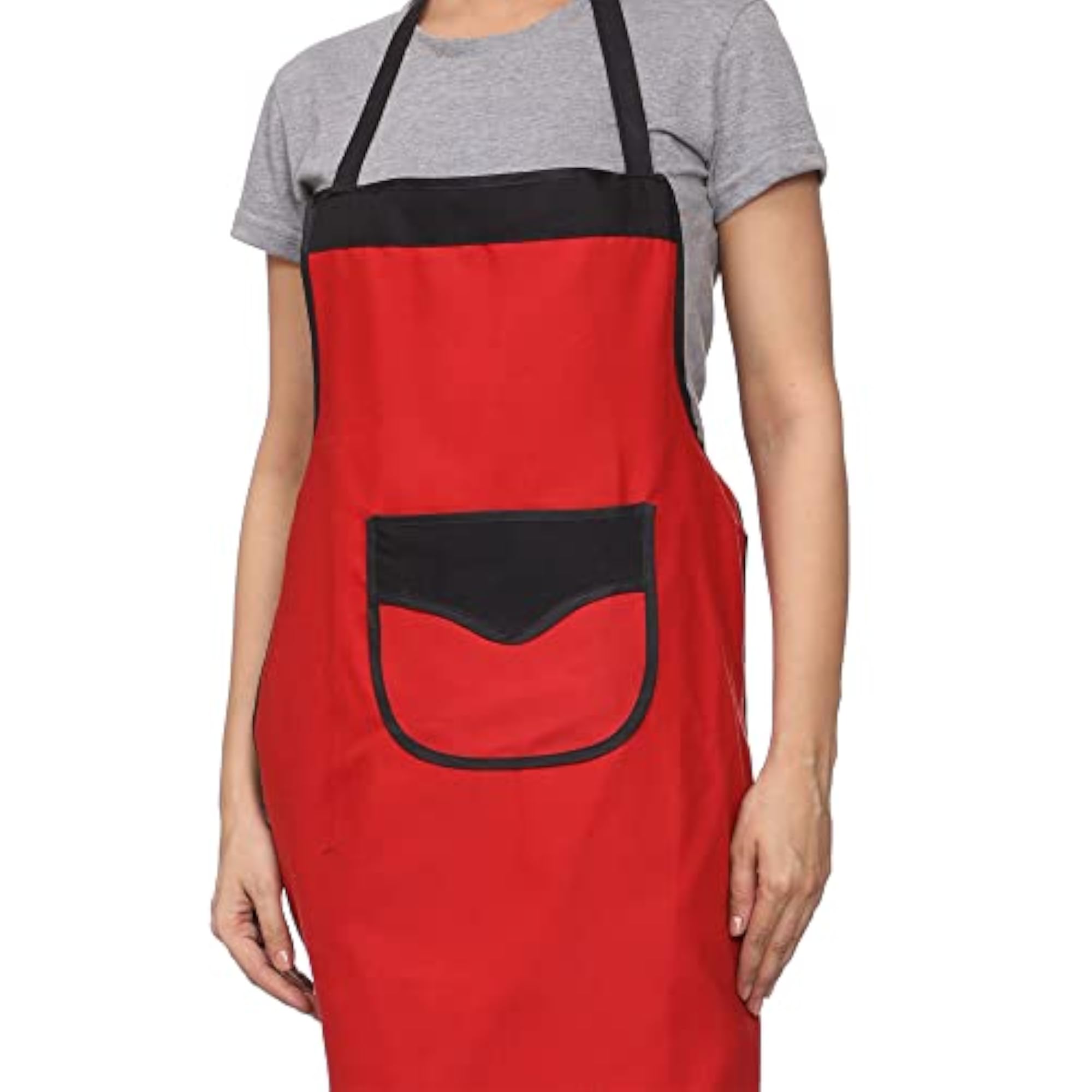 Plain Waterproof Apron with Designer Pocket