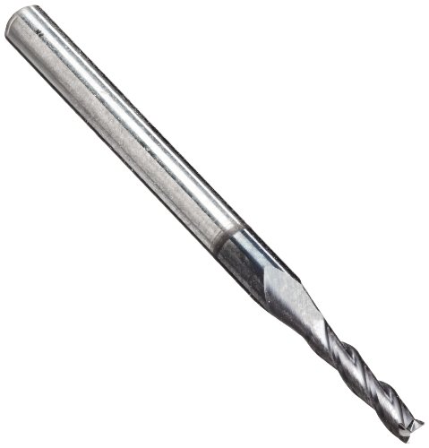 Melin Tool EMG-M-M Carbide Square Nose End Mill, Metric, AlTiN Monolayer Finish, 30 Deg Helix, 3 Flutes, 38mm Overall Length, 2.5mm Cutting Diameter, 3mm Shank Diameter