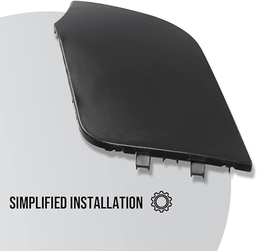 Miniatura 5 de G-PLUS Cubierta de gancho de remolque para parachoques delantero compatible con Nissan Rogue 2017 2018 2019 2020 negro tapón de remolque 622A0-6FL0H