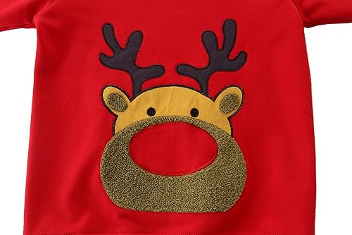 RETSUGO Suéter de Natal infantil bebê menino menina inverno quente lã gola redonda moletom férias ro