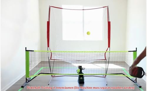 Netze für Tennisbälle Maschine (10 lb) Rückprallnetz für Tennisball&Pickleball Selbsttraining, tragbar und einfach zu demontieren,Geeignet für Wurftraining mit Ballmaschinen drinnen und draußen