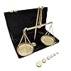 Vintage old traditional goldsmith weight tarazu showpiece antique brass weighing scale balance justice law scale decoration collectibles marine instrument homeoffice table decor  urban country home decor