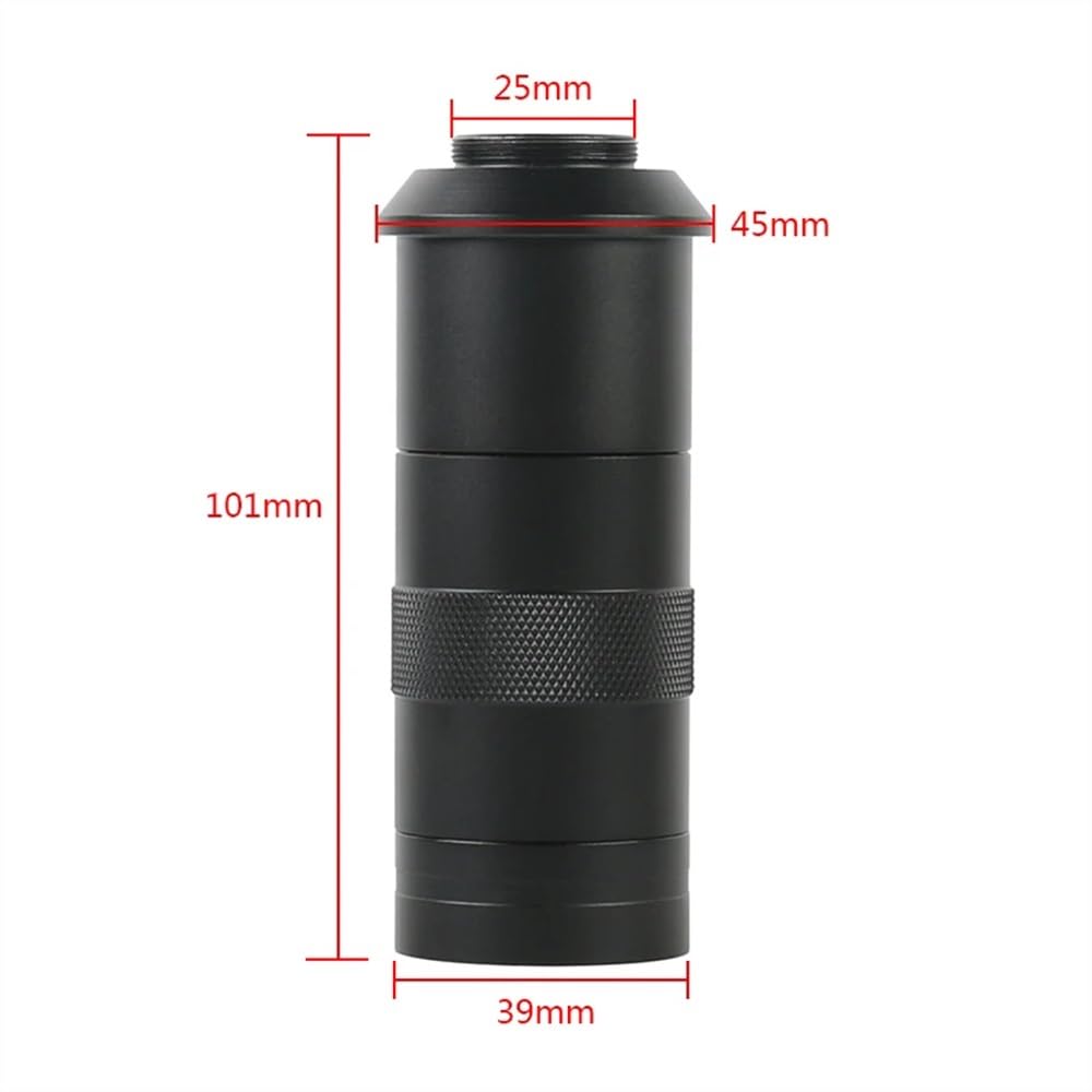 Kit de accesorios para microscopio Cámara de microscopio digital con video tipo C, HDMI, UHD, 4K, 1080P, IMX415, lente C-Mount 100X, luz LED portaobjetos de microscopio