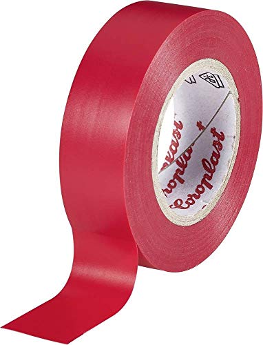 Coroplast 302 302-25-19RD Ruban isolant rouge (L x l) 25 m x 19 mm Cover