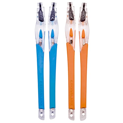 Pieds de cadre transparents bleu orange pour lunettes Oakleys Crosslink Sweep