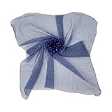 75x65cm Rhinestoned Head Wrap Breathable Hair Accessory Fashion Headband Scarf for Sports and Social Event Glittering, B, One Size