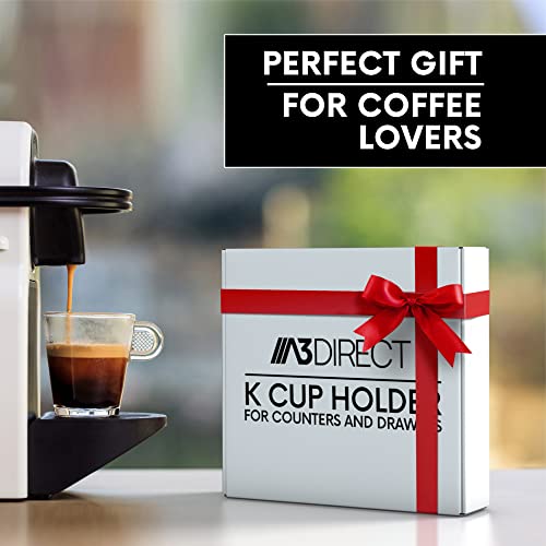 A3 Direct K Cup Holder Compatible With Keurig Coffee Pods (25 Slot) - K Cup Drawer Organizer Holder For Kcup Organization, Countertops & K-Cup Storage - Acrylic Keurig Drawer Organizer For K Cups #TOP6