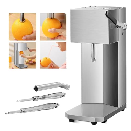 Exprimidor eléctrico de naranja comercial, exprimidor de cítricos de acero inoxidable sin esfuerzo para exprimir rápidamente