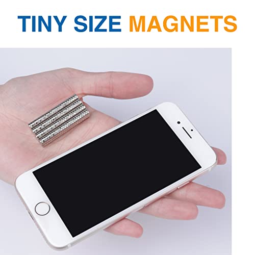Image of TRYMAG Small Refrigerator Magnets 200Pcs, Multi-Use Rare Earth Tiny Neodymium Round Disc Magnets for Fridge, Whiteboard, Crafts, Billboard, Office