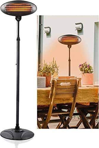 2kw Patio Heater - Garden Free Standing Electric Warmer Safety Protection Outdoor Quartz 2000w 240v...