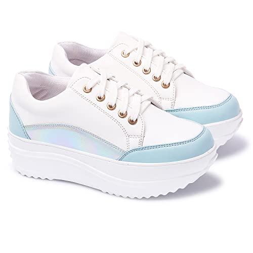 Image of Vendoz Women White Multi Sneakers