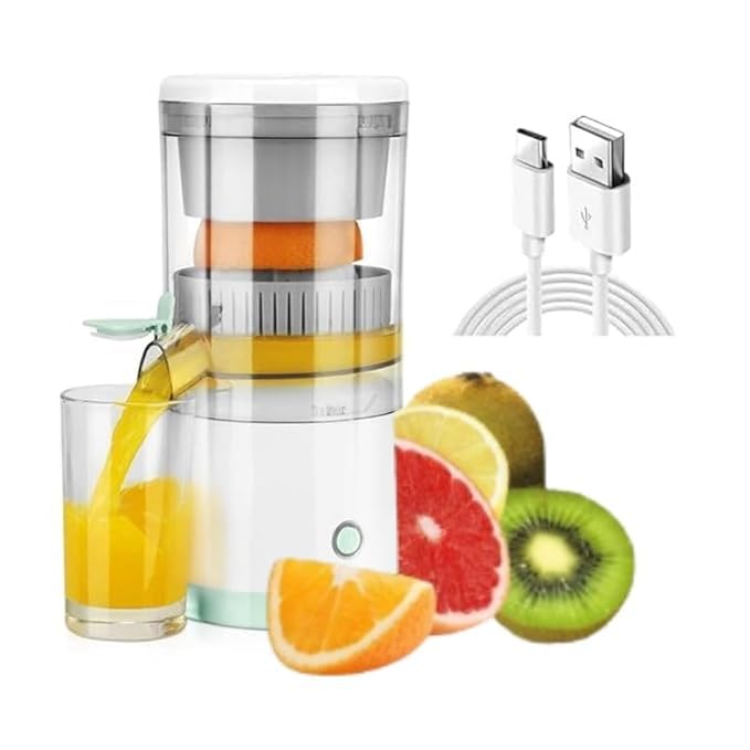 Drumstone 𝟏𝟓 𝐘𝐞𝐚𝐫𝐬 𝐖𝐚𝐫𝐫𝐚𝐧𝐭𝐲 Electric Citrus Juicer USB Rechargeable | Compact Orange, Lemon & Lime Squeezer with 45W Motor | Portable BPA-Free Fruit Juicer for Fresh Juice Anywhere-picture-24