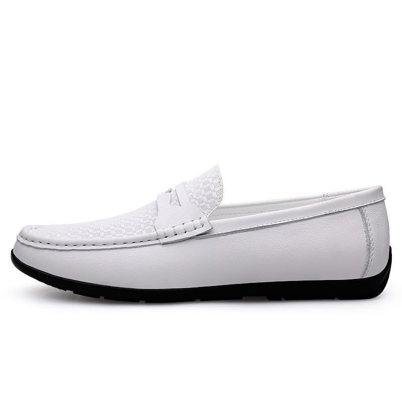 Loafers for Men Round Toe Genuine Leather Penny Loafers Comfortable Anti-Slip Slip Resistant Outdoor Walking Slip-ons3