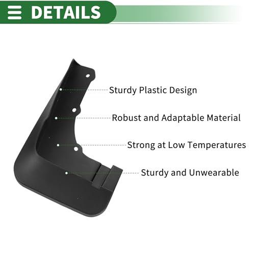 Image of Motoforti Mud Flaps Splash Guards Mud Guards for Mitsubishi Outlander 2013-2014 W /Mount Accessories
