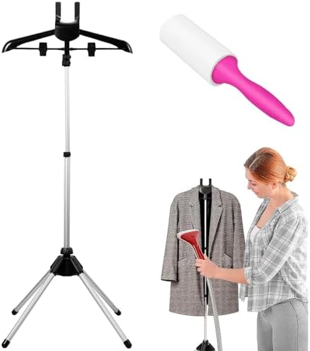 Steamer Stand, 33-63in Height Adjustable Steaming Clothes Hangers...