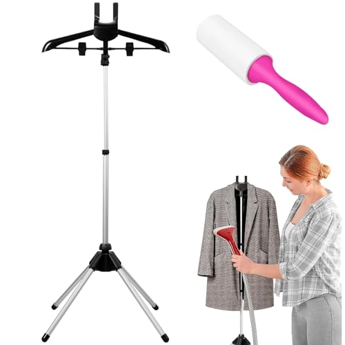 Steamer Stand, 33-63in Height Adjustable Steaming Clothes Hangers...