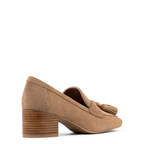 Image of Donald Pliner Women's Kressida Dress Loafers, 2 inch Block Heels for Women, Slip-On Heels for Women