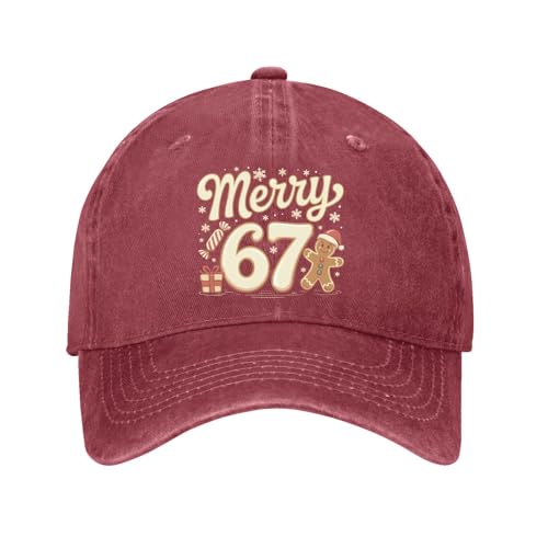Image of Pasted-20251104-141711 Hats for Men Stylish Washed Distressed Baseball Cap Wine Red