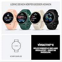 Garmin vívoactive 6 42mm - Fitness-Smartwatch, 1,2" AMOLED-Touchdisplay, bis zu 11 Tage Akkulaufzeit, 80+ Sport-Apps, Trainingsoptionen, Gesundheitsfunktionen, Smart Notifications, GarminPay – Ansicht 8