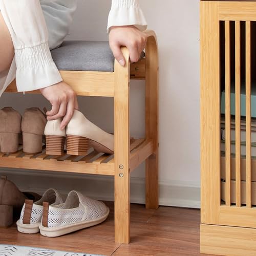 Banc de porche compact pour ranger les chaussures dans l'entrée - 5