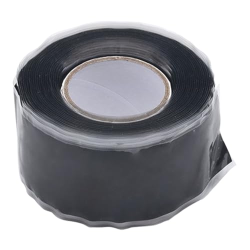 1.5M *2.5CM Cinta Silicona Autofusión - CintaAislante Resistente Al Calor, Cinta De Reparación, Para Reparar Tuberías De Emergencia Fugas De Manguera De Agua Cables Eléctrico, Impermeable, Negro
