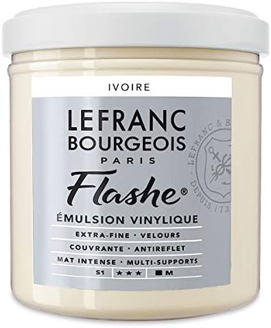 Lefranc Bourgeois Acrylic Vinyl Emulsion, White, 10.2 x 10.2 x 13.7 cm