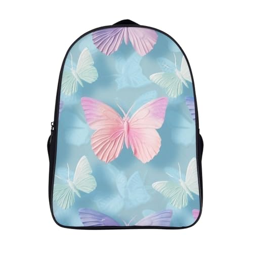 Sac à dos enfant papillon idéal pour l'école maternelle et la crèche avec double compartiment