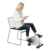 Avilia- Mini Cyclette da Casa Compatta e Salvaspazio per Allenamento Gambe e Braccia da Seduti, con Schermo LCD per Monitorare Tempo e Calorie, Ideale per Riabilitazione, Fitness Quotidiano e Anziani