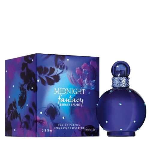 Image of Britney Spears Midnight Fantasy, Eau De Parfum EDP Spray for Women, 3.3 Fl Oz