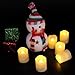 DRomance LED Flameless Votive Candles with Remote, Set of 6 Flickering Tealight Candles Battery Operated(Battery Included) 350+ Hours Warm Light for Christmas Home Decoration(Ivory,1.5 x 1.8 Inch)