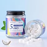 ReFesy Toothpaste Tablets – Fluoride Free & Eco-Friendly, Nano Hydroxyapatite, Peppermint Flavor, Strengthen Teeth & Reduce Sensitivity, Travel-Friendly (Glass Jar Packing) (186 Tablets)