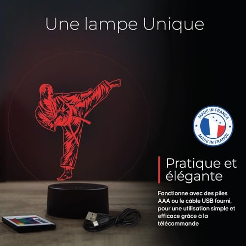 Cadeau personnalisé Lampe 3D Commando veilleuse fabriquée en France
