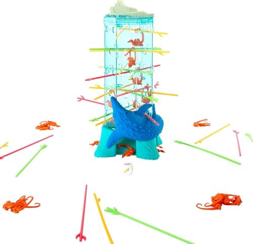 Mattel Games Kerplunk Jurassic World Rebirth Game for Kids & Family with Ocean Tower and Spinosaurus Figures Inspired by the Movie. - 4