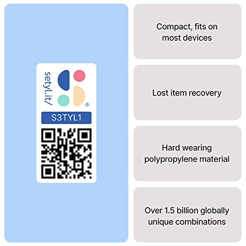 Setyl Adhesive Heavy Duty Asset Labels - 100 Pack - Suitable For All It Devices And Equipment | Device Labels, Qr Code Labels, Inventory Labels, Barcode Labels #TOP1