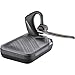 Plantronics Poly Voyager 5200 UC Bluetooth Headset (7K2F3AA) Bundle Including: Led Light, Type-C to Type-A Cable, Small, Medium, Large Ear Tips, Charging Case, Charging Cable