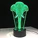 Produktbild Nachtlicht Optische Täuschung 3D-Lampe Nette glückliche Elefant Kinder Nachtlichter Kinder Schlafzimmer Licht mit USB Home Office Dekor Lagerbestand