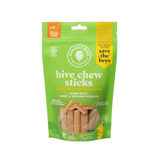 Hive Chew Sticks - Dental Treats for Dogs - Vegetarian,