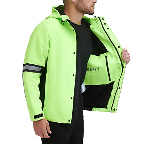Image of DKNY mens Dkny Men's Taslan Performance Hoody With Reflective Detail