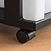 IRIS USA, Inc. 4-Drawer Rolling Storage Cart with Organizer Top, Black