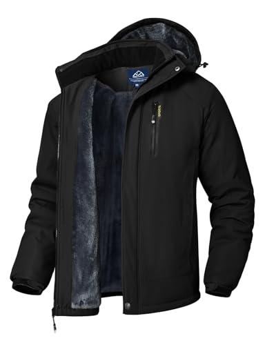 Opiniones de North Creek Ropa los más solicitados. 42 Rdruko - Chaqueta impermeable para hombre, para esquí y nieve, con capucha, forro polar aislante, para la montaña, color negro, talla XL
