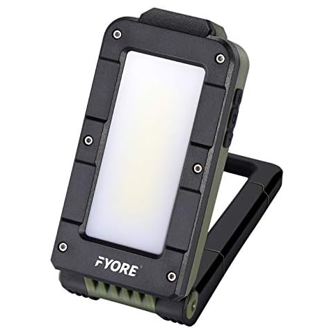 Fyore Work Light COB LED Inspection Lamp Waterproof Torch Work Light Portable Rechargeable Flashlight with Magnetic Base and Hook for Repair, Workshop, Emergency Use Cover